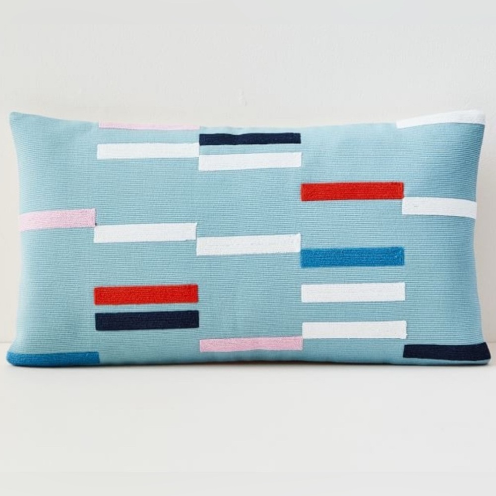 West Elm Striped Pillow Cover